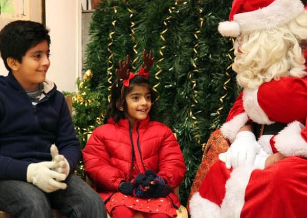 Children can visit Santa in his grotto at Leamington Art Gallery.