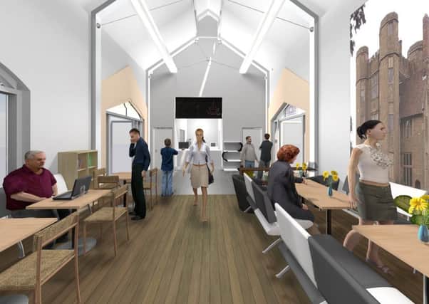 An artist's impression of what Kenilworth Station's ticket office and cafe could look like