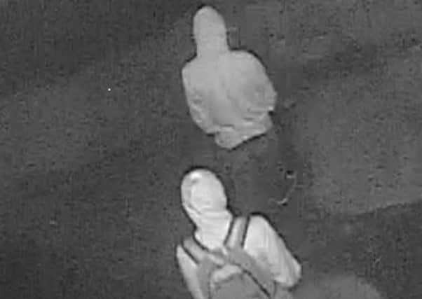 CCTV image released by the Police in connection with a car fire in Lillington.