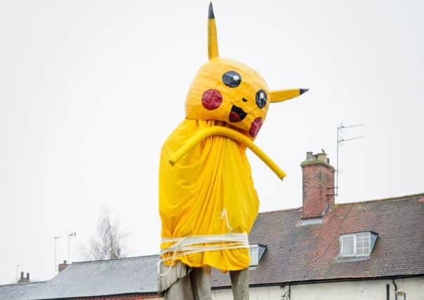 Dunchurch Statue - Pikachu from Pokemon. NNL-161213-214530009