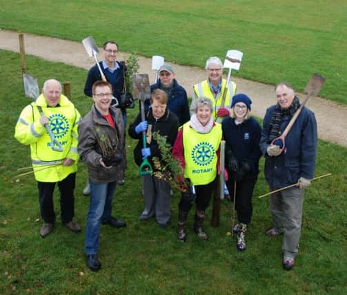 Volunteers joined forces to plant dozens of saplings at Hillmorton Recreation Ground.