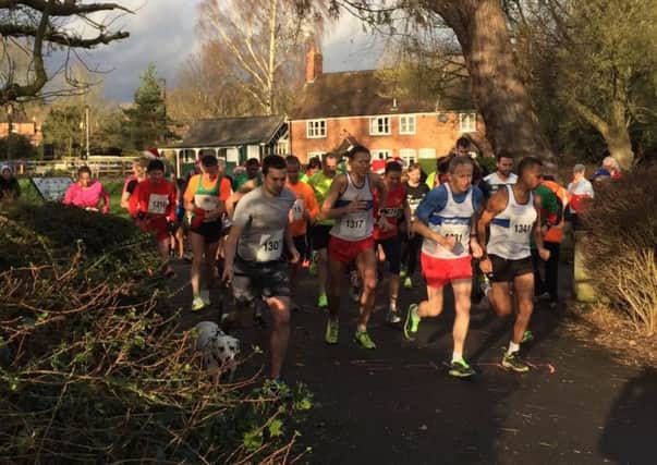 Runners head off at the start of the annual Christmas Morning Run from St Nicholas Park in Warwick. Picture submitted
