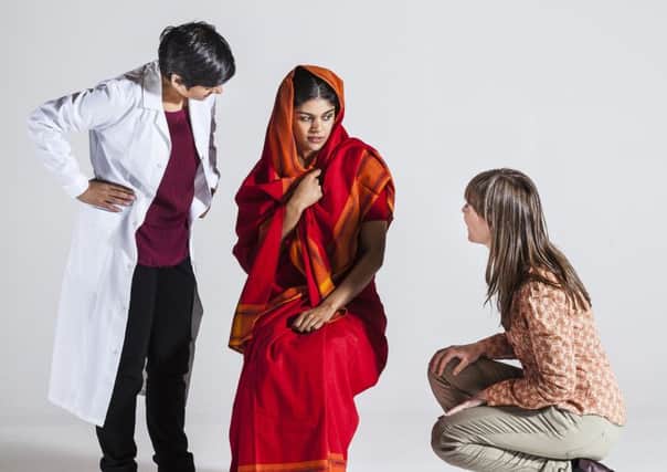 The play focuses on a clinic owner, a village girl and a London woman