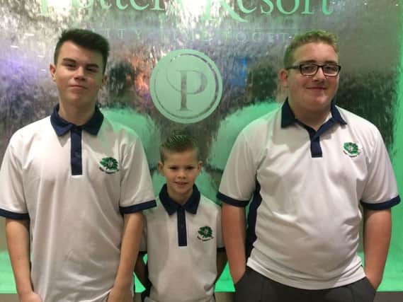 Thornfield bowlers Tom Wheeler, Alfie Knight and Jordan Ward will be competing at Potters later this month