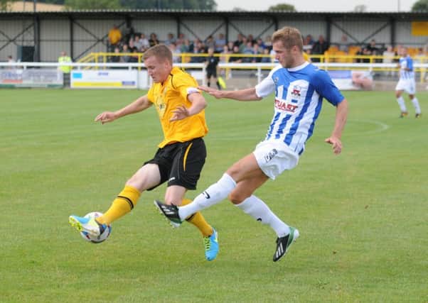 Jordan Goddard in action during his first spell at Leamington.