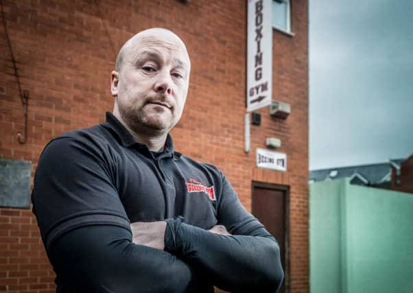 Edwin Cleary outside Cleary's Boxing Gym's current home. Picture: Mike Baker