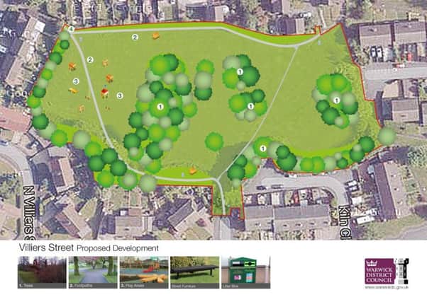 The improvements planned at Villiers Street Recreation Ground in Leamington