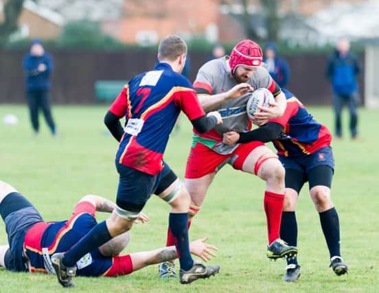 Jamie Roche in Saturday's win over Birmingham Exiles   PICTURES BY MIKE BAKER