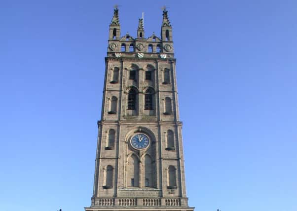 The tower at St Mary's Church.