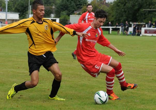 Marc Passey, right, was on target for Midland Rangers in their 3-0 win over Leek Wootton.