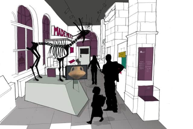 A proposed sketch of the inside of the museum. Photo by Warwickshire County Council.