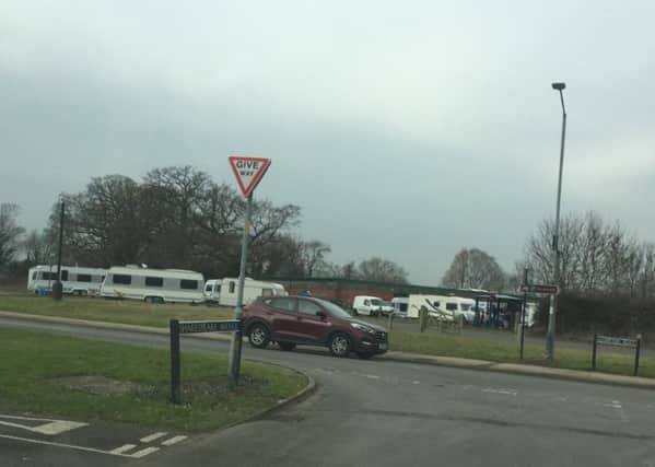 The travellers currently on Hampton Road.