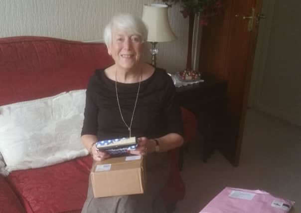 Holly Brook's Nan Brenda with her Valentine's Cards.