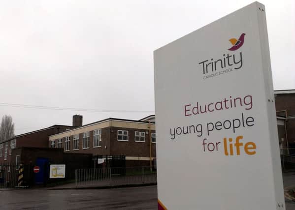 Trinity Catholic School is one of seven that have written to parents urging them to campaign against government cuts