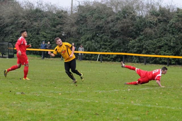 Jake Brown scored Racing Club's second in their 2-1 win at Bolehall.
