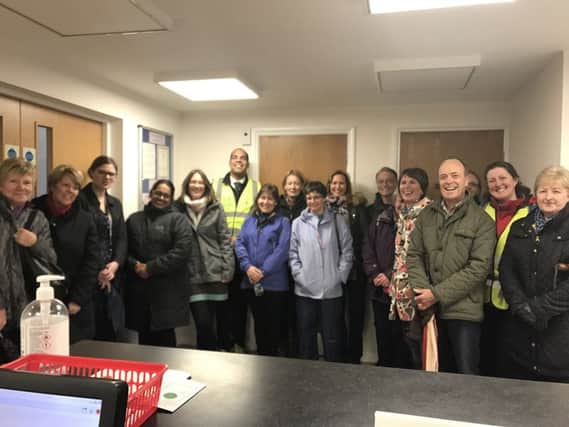 The 16 walkers who went on Abbey Medical Centre's first 'Walking for Health' route