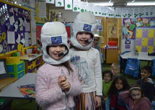 Year 2 pupils at their space camp