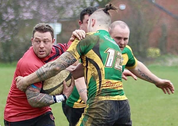 Phil Reed scored two tries against Bugbrooke on Saturday  PICTURES BY STEVE SMITH