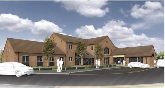 A mock up of the Hastings Medical Centre to be built in Wellesbourne.