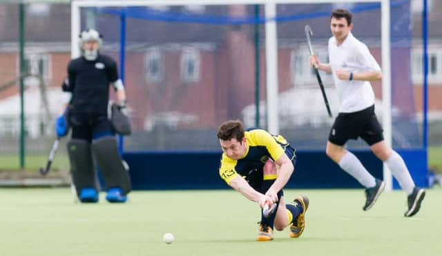 The Men's 1st XI on their way to a 7-5 win over Northampton Saints   PICTURES BY MIKE BAKER