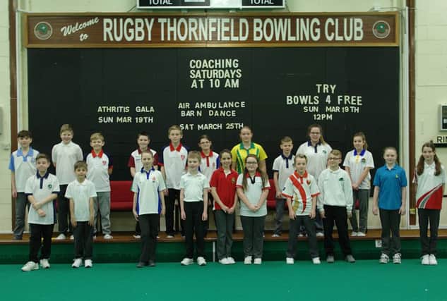 The Under 13s bowlers at Thornfield