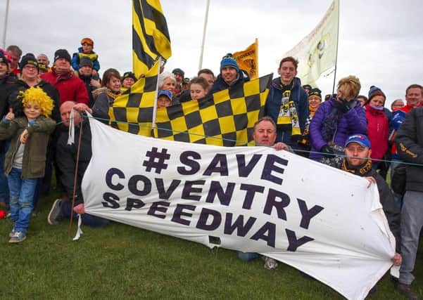 Bees fans at Sunday's challenge match at Peterborough. NNL-170321-125049001