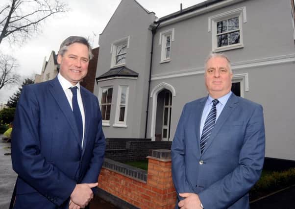 Edward Bromwich, managing director of ehB Residential, and Gary Kedgley, managing director of Space GK, at the new Park House development.