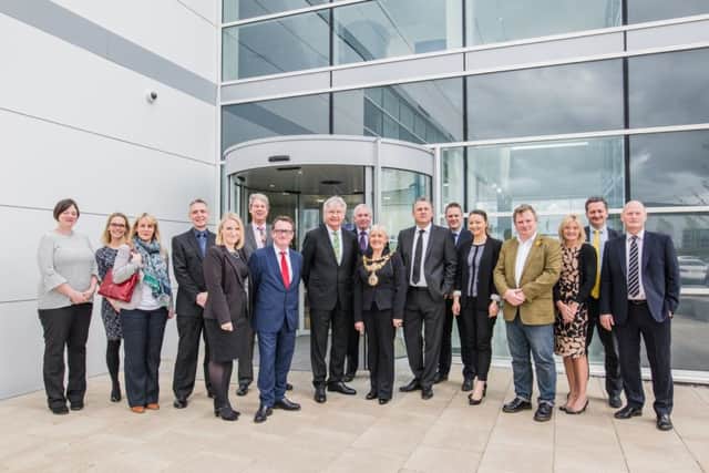 The official opening of Geberit's new UK headquarters.