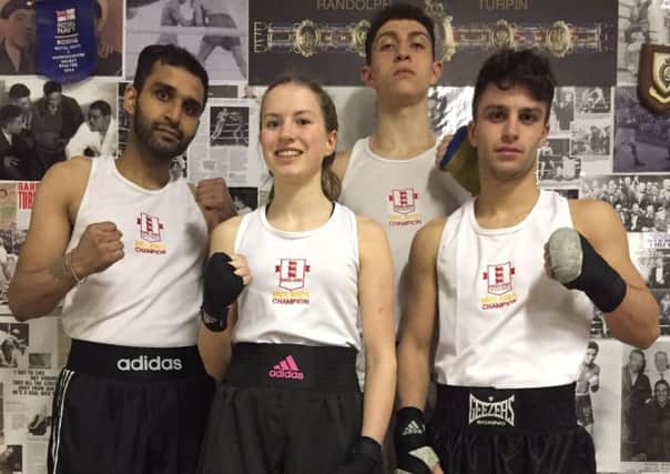 Cleary's ABCs four 2017 Midlands vest winners Ricky Atwal, Morgan Ansell, Lewis Williams and Danny Quartermaine.