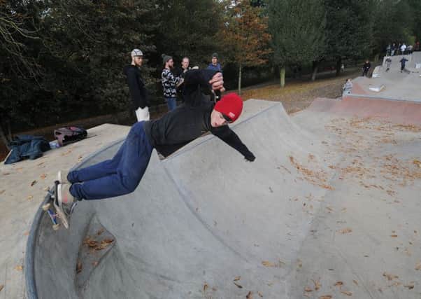 The new Skate Park in Victoria Park was officially opened in November 2016. People had fun trying it out. MHLC-05-11-16 Skate Park NNL-160511-220825009