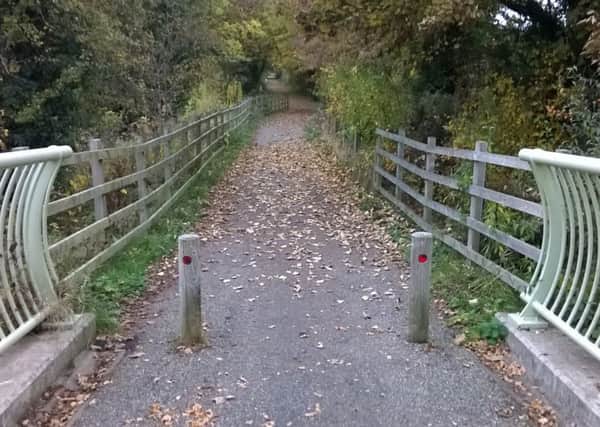 The Kenilworth Greenway near the bridge over Coventry Road