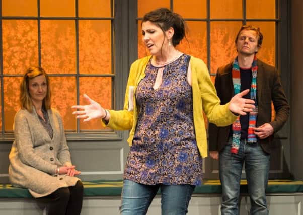 Charlotta (Kathy Buckingham-Underhill), Lyubov (Julie-Ann Randell) and Leonid (Dave Crossfield)