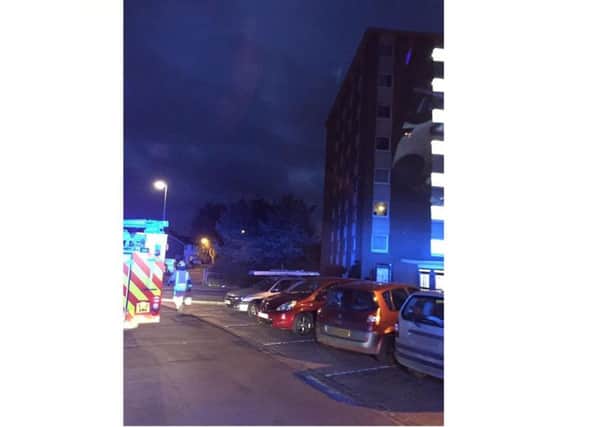 The flat which fire crews were called to. Picture: Warwickshire Fire and Rescue Service