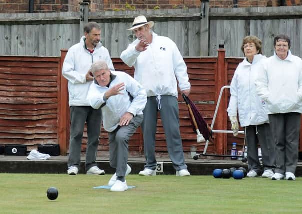 Keith Orme bowls for Avenue in their game on Saturday. Picture: Morris Troughton