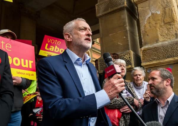 Labour Leader Jeremy Corbyn visited Leamington recently, to speak outside the Town Hall, ahead of the forthcoming elections. NNL-170905-031300009