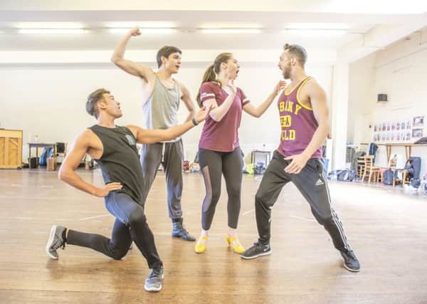 Rehearsals of Kiss Me Kate coming to Kilworth House Theatre.