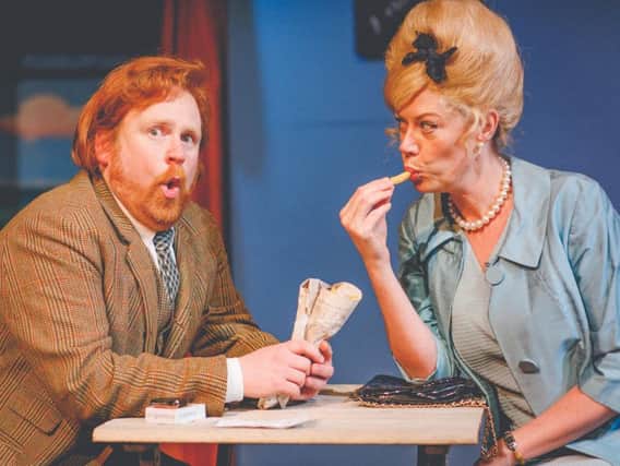 David T Mears and Ruth Linnett in One Man Two Guvnors