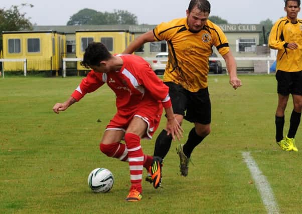 Marc Passey, seen here playing for Southam, grabbed Midland Rangers consolation in their defeat to Heathcote.