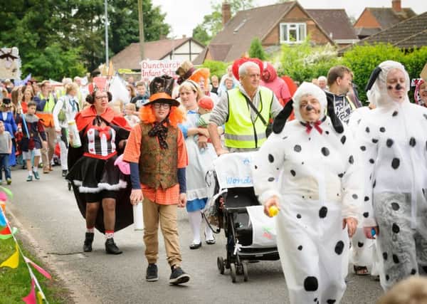 A scene from last years Dunchurch procession which was a walking one for the first time.