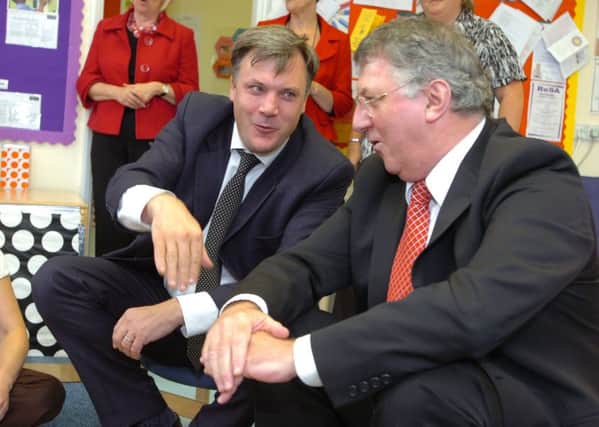 Ed Balls visited Claremont Children's Centre in 2009 as the Secretary of State for Children, Schools and Families, accompanied by former Rugby MP Andy King