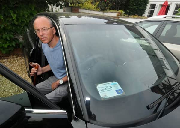 Tim Davis no longer has a blue disabled badge after a reassessment with Warwick County Council. ABCDE NNL-170620-221352009
