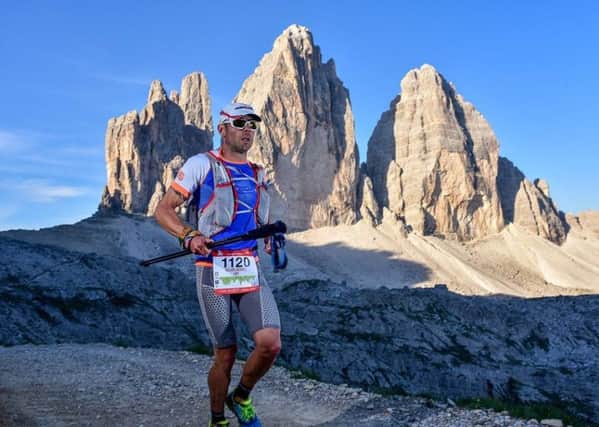 Rich Merrell in action in the Laveredo Ultra Trail.