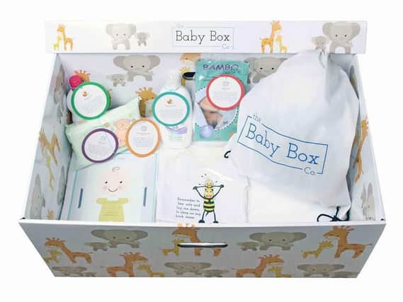 The Baby Box made especially for Coventry and Warwickshire.