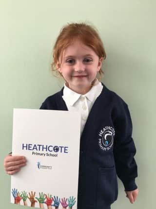 Lily Wilson who will be joining Heathcote Primary.