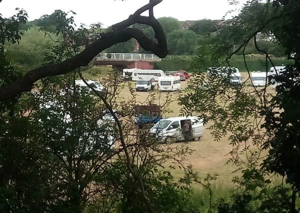 One of the many traveller encampments that has happened in the last few weeks.