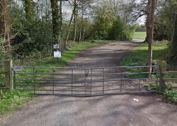 The entrance to the 'cow patch'. Copyright: Google Street View