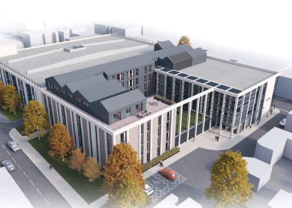 CGI of the aerial view of the new Warwick District Council HQ. NNL-170522-165629001