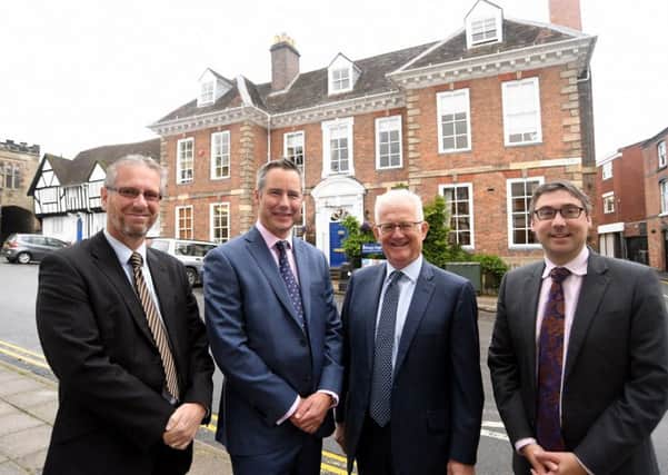 Left to right: Simon Jones (Warwick Independent Schools Foundation), Tom Bromwich (Bromwich Hardy), Richard Hardy (Bromwich Hardy), Richard Nicholson (Kings High School).