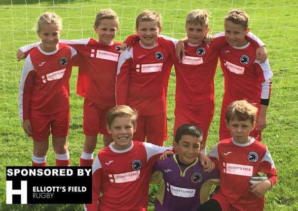 Bilton Ajax Under 9s, sponsored by Elliott's Field