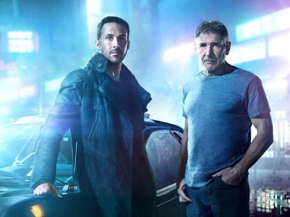 Ryan Gosling and Harrison Ford in Blade Runner 2049